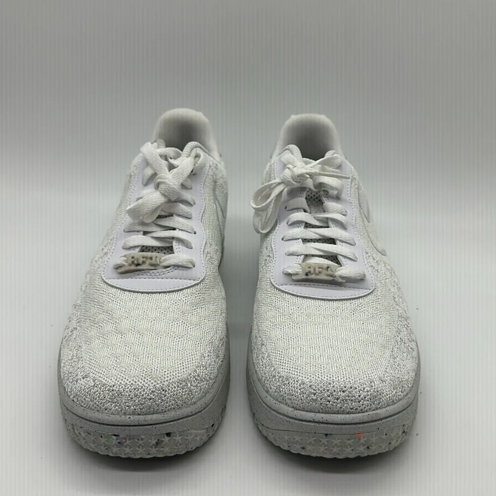 Men’s Nike AF1 Crater Flyknit NN White-Summit White DM0590-100 NWOB - Picture 3 of 5